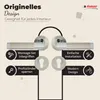 Marketing image showcasing door handles with feature callouts. Produktbild-Vorschau