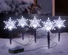Spina LED da giardino 5 fiocchi di neve - 21 cm - Anteprima dell’immagine prodotto 1