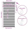 vidaXL Dvojitá roleta tmavošedá 100x230 cm Šírka látky 95,9 Náhľad obrázku produktu 6