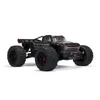 A black remote-controlled monster truck with red accents is shown from a front-side angle against a white background. Náhľad obrázku produktu