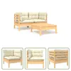 The Living Store 3-tlg. Garten-Lounge-Set mit Kissen in Produktbild-Vorschau 1