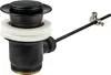 A black pop-up drain assembly for a sink with overflow. Produktbild-Vorschau