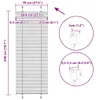 vidaXL Tenda plissettata grigio chiaro 70x200 cm larghezza Anteprima dell’immagine prodotto 8