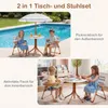 COSTWAY Kindersitzgruppe mit höhenverstellbarem Produktbild-Vorschau 4
