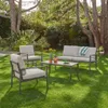 sweeek - Aluminium-Gartenmöbelset für 4 Personen - Produktbild-Vorschau 2