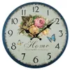 Dekorative Retro-Wanduhr – geräuschlose und gut lesbare Produktbild-Vorschau 1
