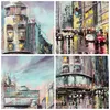 Bilder auf glas - Stadt Straße Haus - 100x60cm - Glasbilder Produktbild-Vorschau 8