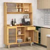 KOMFOTTEU Buffetschrank aus Bambus, Sideboard mit Haken & Produktbild-Vorschau 7
