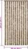 vidaXL Záclona Fly tmavě hnědá a béžová 100x200 cm žinylka Náhled obrázku produktu 6