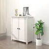 vidaXL Příborník bílý 70x35x80 cm Borovicový masiv Náhled obrázku produktu 1
