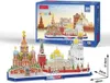 Puzzle 3D Cityline Moskwa - Złożony model miasta dla Náhled obrázku produktu 5