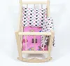 Puppenbett aus Holz, RETRO-Wiege in Holzfarbe mit Produktbild-Vorschau 3