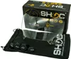 A SHOC Zero G Plus Football Visor is shown in its packaging, along with accessories and a storage bag. Produktbild-Vorschau