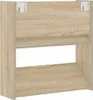 vidaXL Nástěnný botník Sonoma Oak 60x18x60 cm Dřevěný Náhled obrázku produktu 5