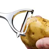Pelaverdure e frutta in acciaio inox verde - ideale per Anteprima dell’immagine prodotto 4