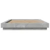 Bettgestell mit LED Betongrau 135x190 cm Holzwerkstoff Produktbild-Vorschau 5