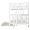 Etagenbett 140x200 cm mit Treppenregal und ausziehbarem Produktbild-Vorschau 13