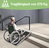 Jopassy Rollstuhlrampe Rollirampe Auffahrschiene Klappbar Produktbild-Vorschau 4