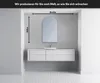 Unregelmäßiger asymmetrischer Spiegel mit LED Beleuchtung Produktbild-Vorschau 2