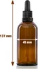 Oputec 5× 100ml Braunglas-Pipettenflaschen mit Glaspipette Produktbild-Vorschau 2