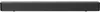 A black soundbar is shown from the front on a white background. Voir les images du produit