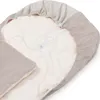 Ecru Plüsch & Ecru Velvet Fußsack für Autositz und Produktbild-Vorschau 5