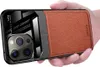 iPhone 15 Pro Hülle, TPU Stossfest Anti-rutsch Leder Glas Produktbild-Vorschau 1