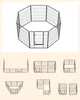 FEANDREA Welpenauslauf, 8 Platten DIY, Doppel-L-Schloss, Produktbild-Vorschau 5
