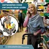 Rolátor s velkou nákupní taškou a sedákem.Nákupní vozík Náhled obrázku produktu 15