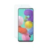 Two transparent screen protectors are shown in front of a smartphone displaying a colorful abstract wallpaper. Produktbild-Vorschau