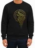Sudadera uni con cuello redondo, diseño de lobo vikingo, Vista previa de la imagen del producto 2