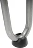A close-up view of the bottom of two hairpin legs, showing the metal material and a black rubber foot. Náhled obrázku produktu