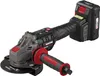 A cordless angle grinder with a battery pack and charger, shown against a white background. Produktbild-Vorschau