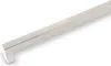 A single brushed silver cabinet handle is shown diagonally against a white background. Produktbild-Vorschau