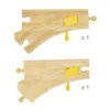 BigJigs Holz Eisenbahn mechanische Weichen - Produktbild-Vorschau 4