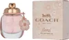 A Coach Floral Eau de Parfum bottle and its packaging are displayed side-by-side. Voir les images du produit
