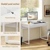 HOMCOM Schreibtisch 100 x 50 cm Computertisch Bürotisch mit Produktbild-Vorschau 5