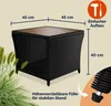 CASARIA® Beistelltisch Wetterfest Klein Holz Polyrattan Produktbild-Vorschau 4