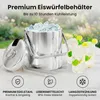 Beyond Silberner Eiswürfelbehälter mit Deckel und Zange Produktbild-Vorschau 3