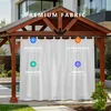 1x Vorhang Outdoor Wasserdicht Blickdicht 254cm Extra Breit Produktbild-Vorschau 2