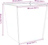 vidaXL Pflanzkübel 2 Stk. Weiß 50x50x50 cm Stahl Produktbild-Vorschau 7