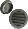 Two gray ventilation grilles are shown against a white background. One grille is shown from the front, and the other is shown at an angle, revealing its internal structure. Produktbild-Vorschau