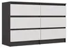 Malwa M6 120 Kommode ANTHRACITE / WHITE Produktbild-Vorschau 1
