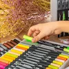 A hand is picking up a green marker from a set of markers. Produktbild-Vorschau