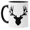 Tasse Hirsch Geweih Kaffeetasse Teetasse Keramiktasse mit Produktbild-Vorschau 2