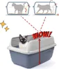 2x Katzenklo Hoher Rand Extra hohe Katzentoilette offen Produktbild-Vorschau 4
