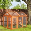 PawHut Hühnerstall aus Holz, Hühnerkäfig, Netzgehege, 140 x Produktbild-Vorschau 2