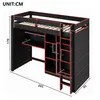 Flieks Etagenbett 90x200cm mit Kleiderschrank und Produktbild-Vorschau 4