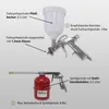 Druckluft Set Reifenfüller Ausblaspistole Farbspritzpistole Produktbild-Vorschau 3