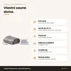 CALMENTA® infračervená saunová deka 180 × 80 cm – vyhřívací Náhled obrázku produktu 2